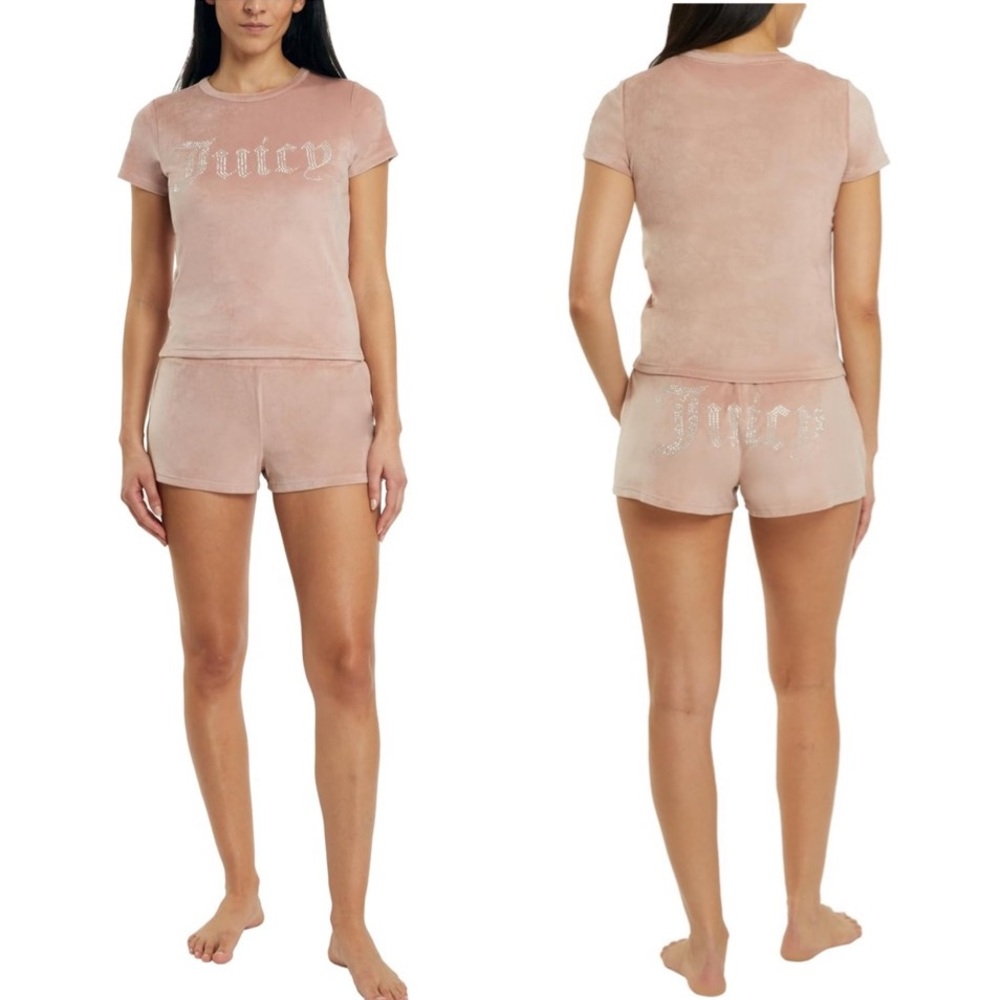 Juicy Couture Velour Pajama Set Coco Kiss